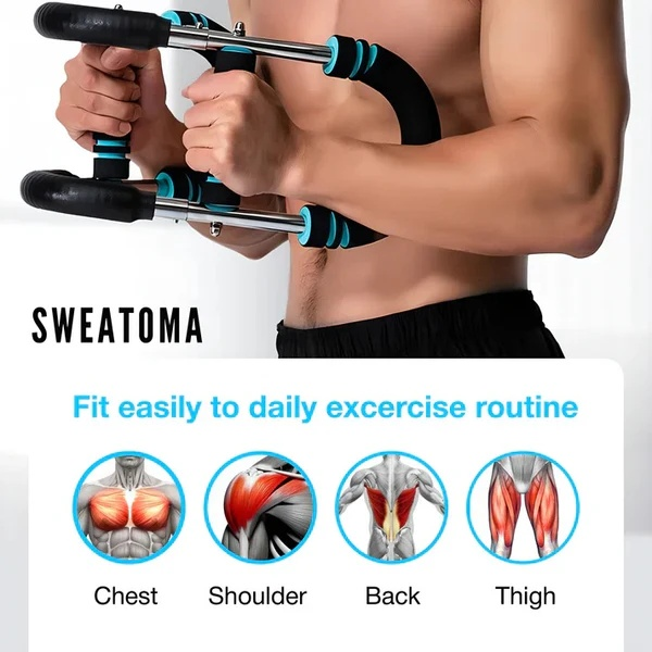 Arm Twist Trainer, Adjustable Arm Twist Chest Exerciser for Strengthening Upper Body Muscles