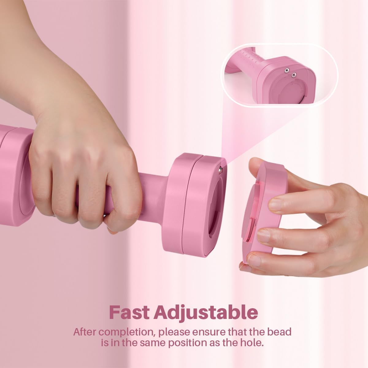 Zempox Adjustable Dumbbell Set, 2-Piece Set, 4-in-1 Women's Free Weight Dumbbell Set, 2 lbs 3 lbs 4 lbs 5 lbs Each