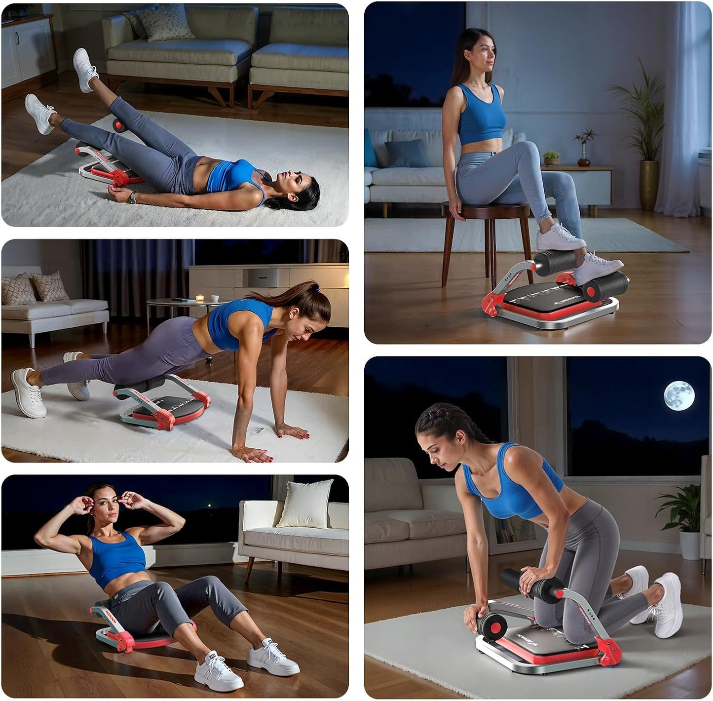 MERACH Home Gym, Abdominal Trainer with 3 Adjustable Resistance Levels